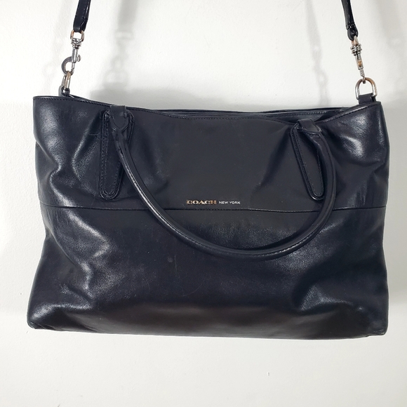 Coach Handbags - Coach 32291 Borough Bag Black Soft Nappa Leather 2/Way Shoulder Bag